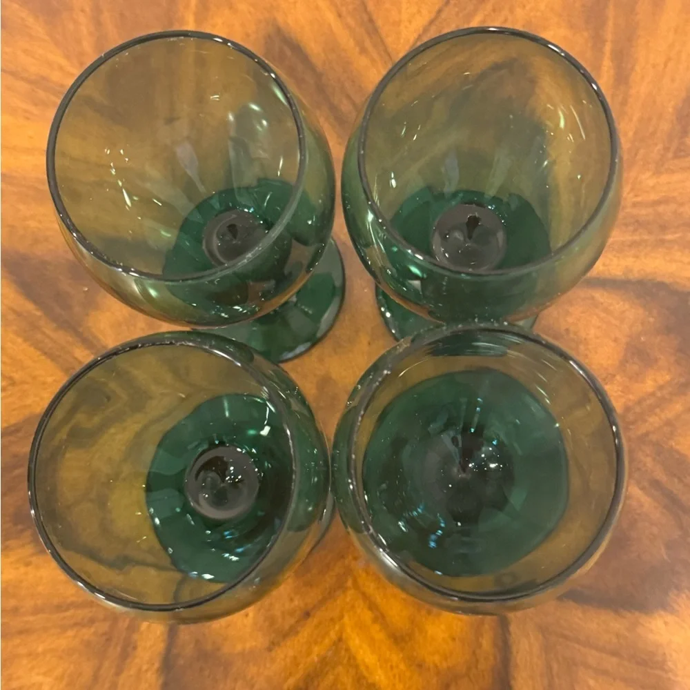 4 Vintage Libbey Juniper 12 Ounce Wine Glasses - Picture 4 of 6